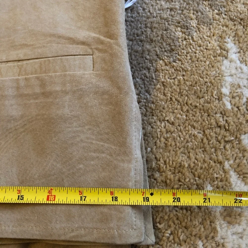 Erez Levy Saks Fifth Avenue Beige Suede Learher Skirt And Top Set Sz 4 Vintage! - Picture 7 of 16